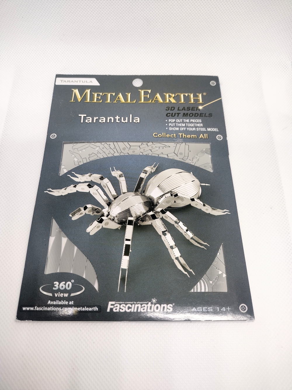 Metal Earth Tarantula 3D Laser Cut Model - Silver